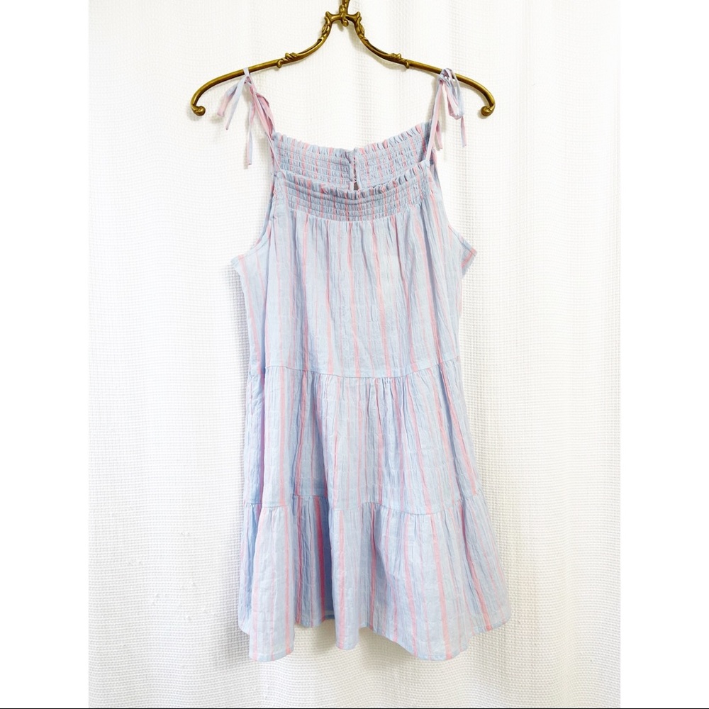 Anthropologie Maeve striped gauzy tunic tank top